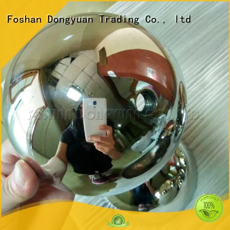 DONGYUAN large steel hemisphere mold silverball color gazing