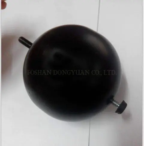 Black Stainless Steel Ball with Threaded Bar