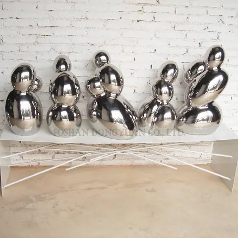 Polished Stainless Steel Modern Sculpture