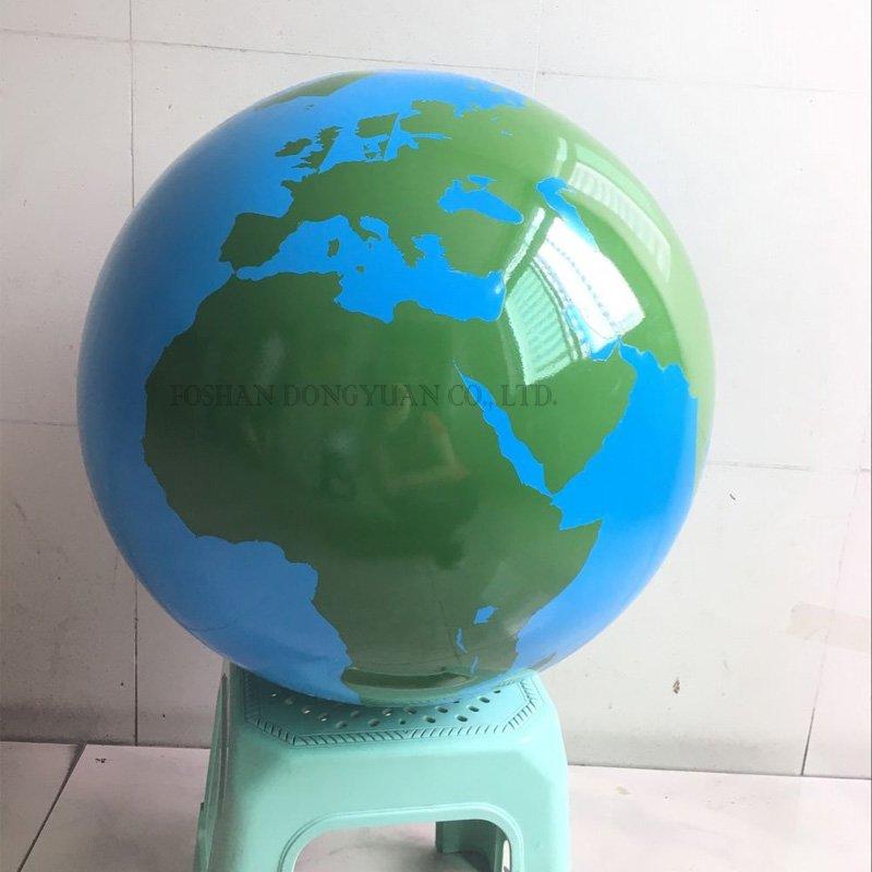 Painted World Map Globe