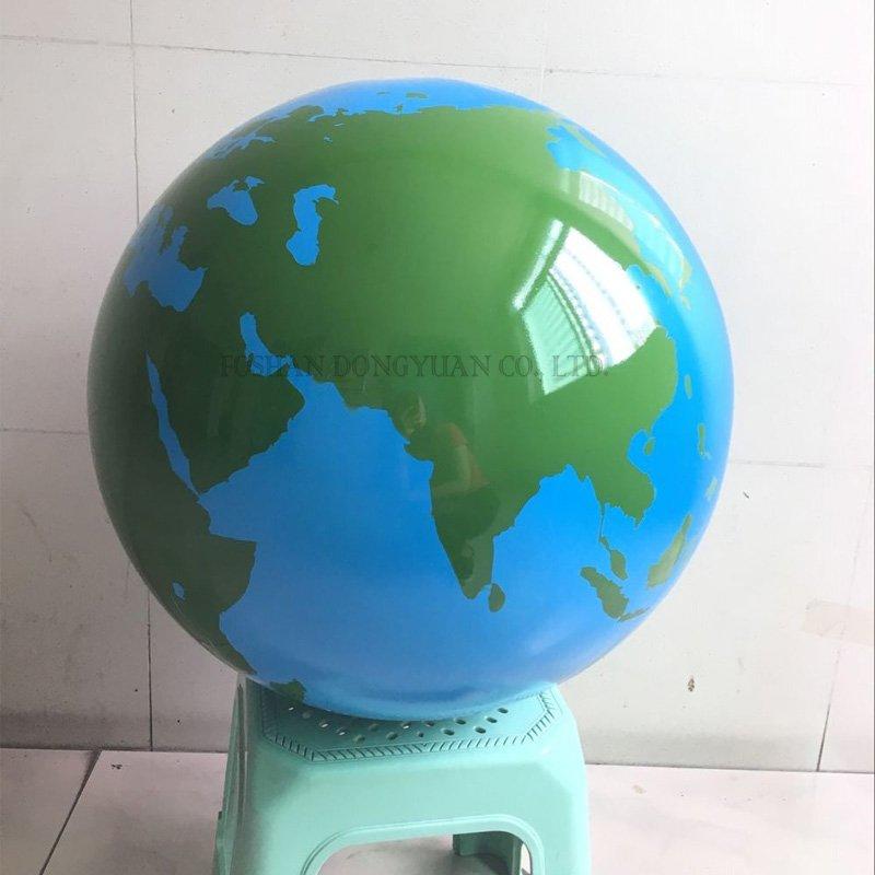 Painted World Map Globe