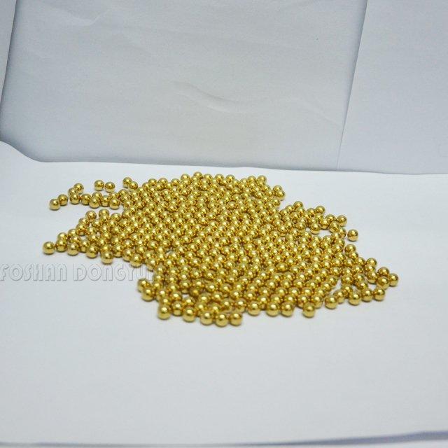 4mm Polished Soild Brass Beads