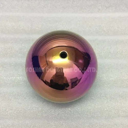 3 Inch Mirror Rainbow Stainless Steel Hollow Ball with M4 Screw/Thread