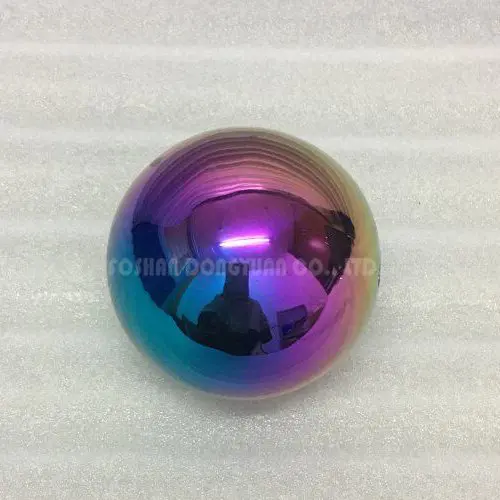 3 Inch Mirror Rainbow Stainless Steel Hollow Ball with M4 Screw/Thread