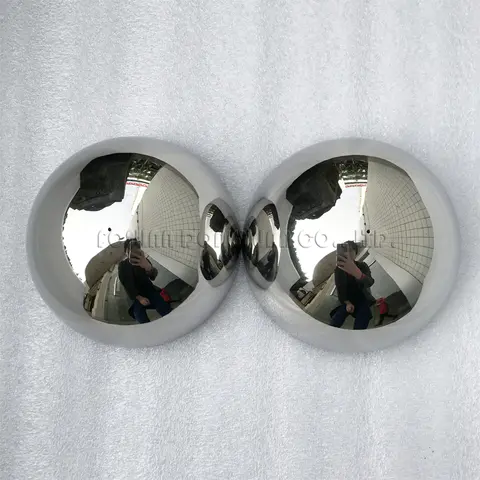 120mm Shiny Surface Stainless Steel Hemispheres with 2mm Hole