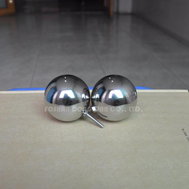 25mm Polished Stainless Steel Hollow Ball with M4 Male Screw