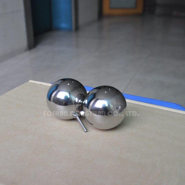 25mm Polished Stainless Steel Hollow Ball with M4 Male Screw