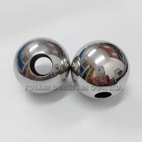 30mm Polished Stainless Steel Hollow Ball with Tap Holes