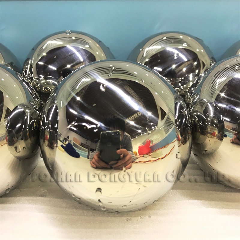 DONGYUAN 63mm Mirror Stainless Steel Hollow Sphere Stainless Steel Decoration Ball image3