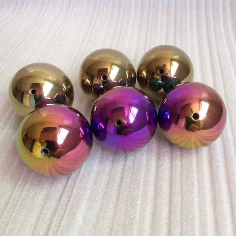 38mm Polished Rainbow Color Balls with Tap Hole