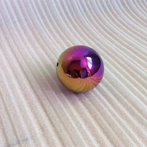 38mm Polished Rainbow Color Balls with Tap Hole