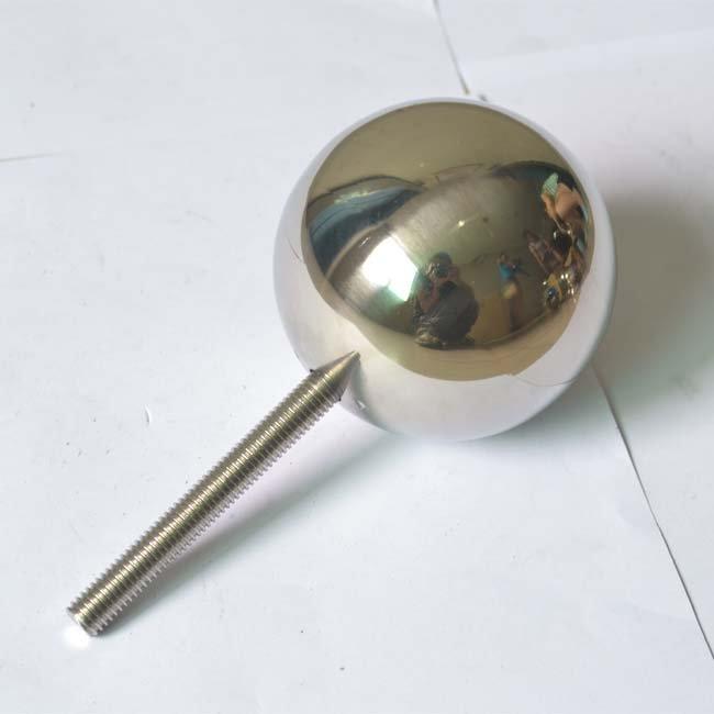 Mirror Black Stainless Steel Sphere with Pipe