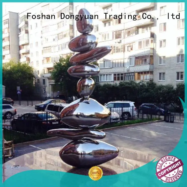 balls champagne dolphin DONGYUAN metal tree sculpture