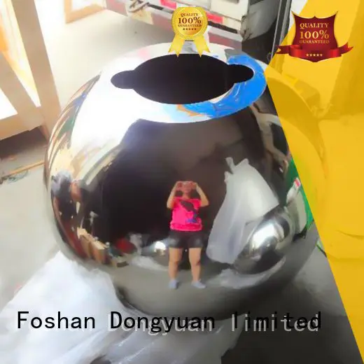 DONGYUAN plated stainless steel float ball factory for park