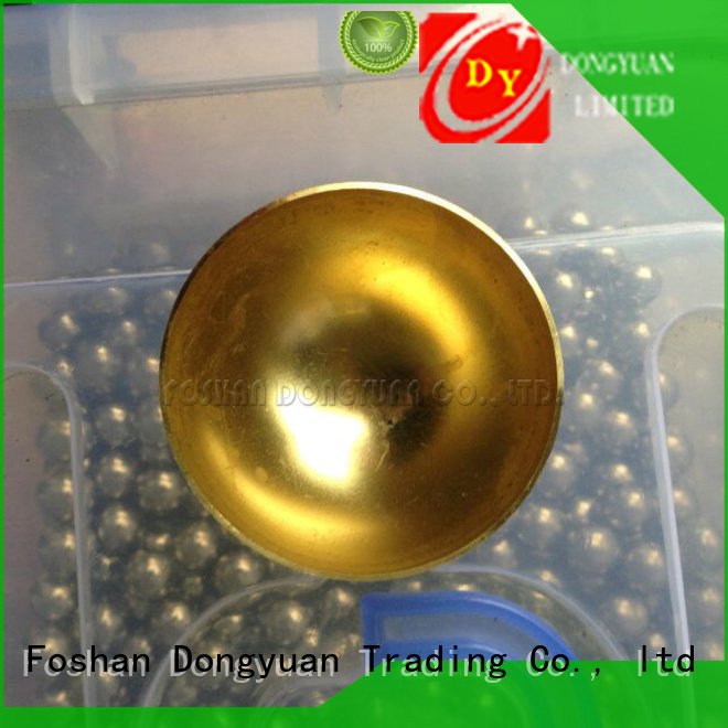 DONGYUAN Brand polished hemispheres welded small brass beads hemisphere