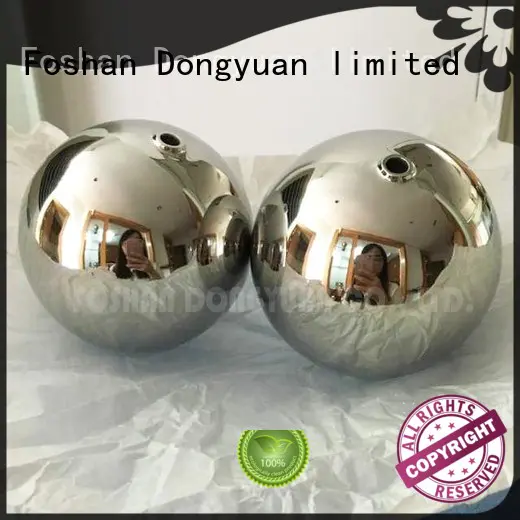 76mm Polished Stainless Steel Hollow Ball with Outside Screw