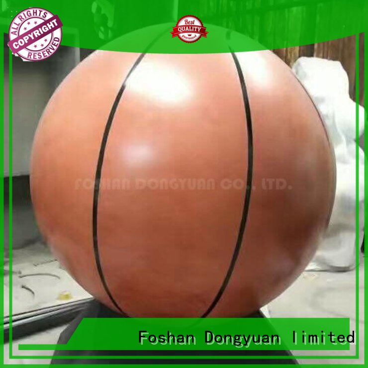 5 Feet Large Decorative Painted Stainless Steel Hollow Basketball