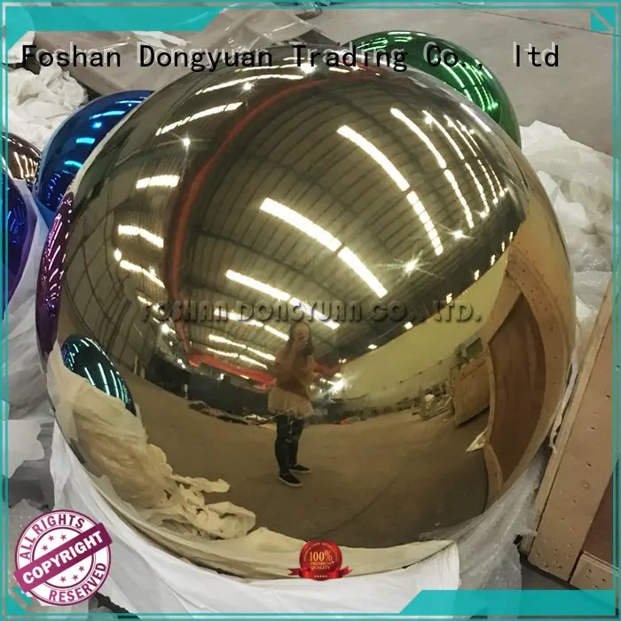 DONGYUAN big metal ball decorative painted sculpture hollow