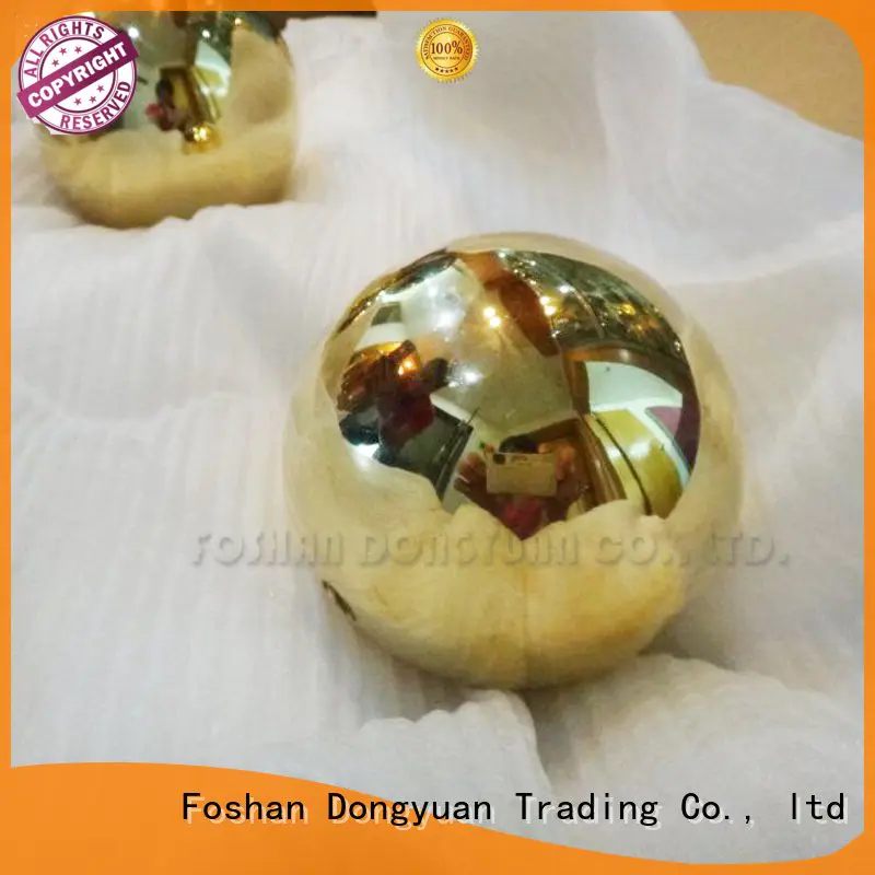 DONGYUAN brushed steel small brass beads spheres holes