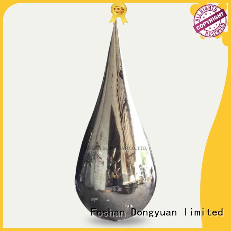 DONGYUAN polished abstract metal art customized for outdoor