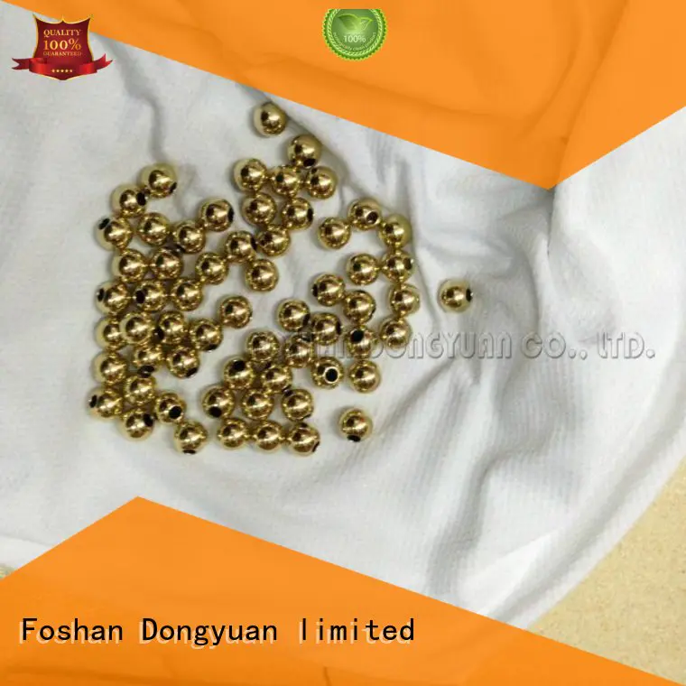 Custom seamless brushed small brass beads DONGYUAN hemispheres
