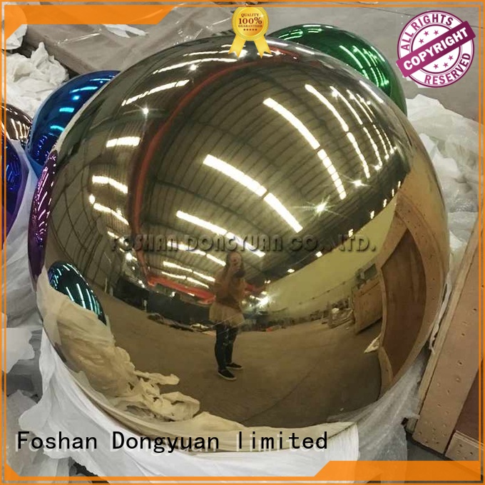 DONGYUAN paintedgold cheap steel balls personalized for outdoor
