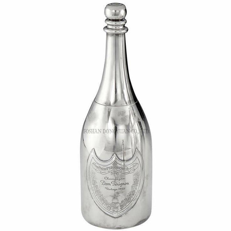 Polished Stainless Steel Champagne Bottle
