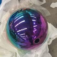200mm Mirror Stainless Steel Rainbow Color Sphere