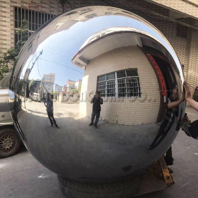 6 Feet Mirror Outdoor Stainless Steel Decoration Ball with Stand