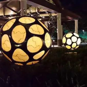 Stainless Steel & Acrylic Decoration Sphere with Light