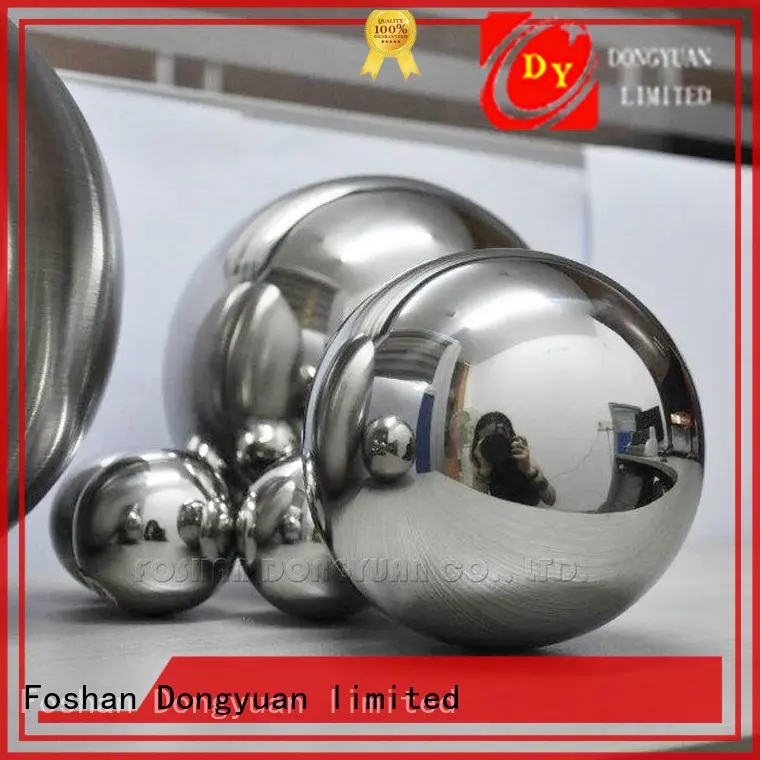 outdoor Custom hole hollow steel balls finished DONGYUAN