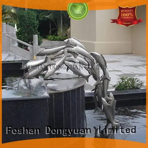 DONGYUAN fish welded metal sculpture customized for street