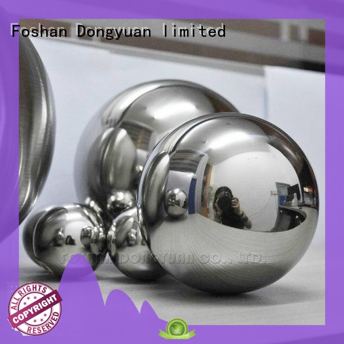 polished hollow metal sphere shiny design for hall