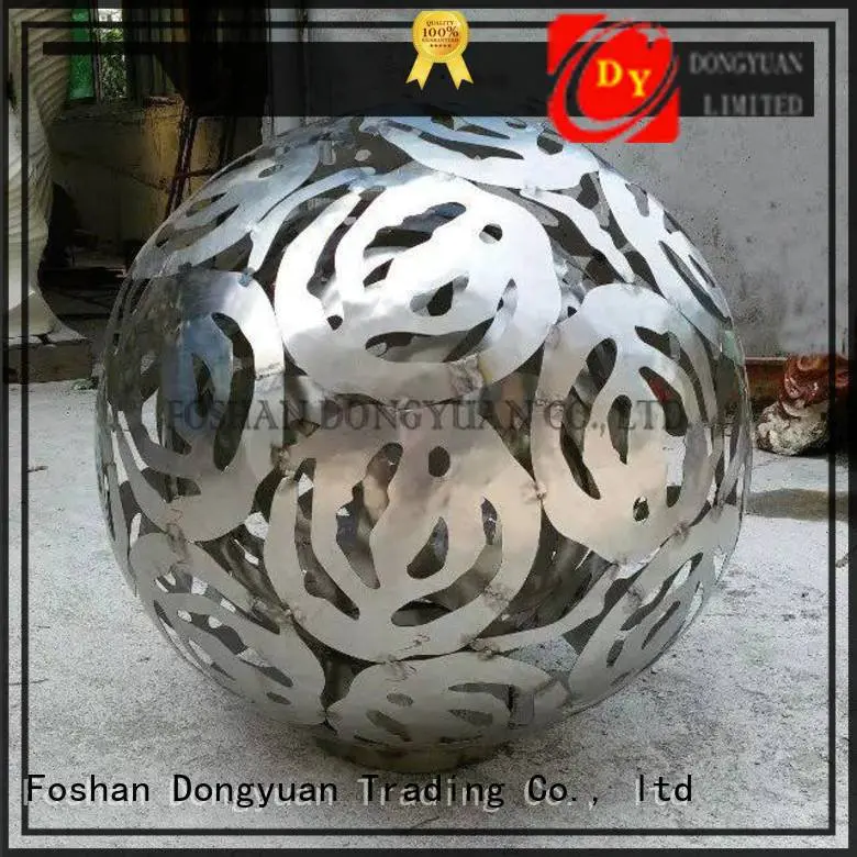 stone polished butterfly painted DONGYUAN metal tree sculpture