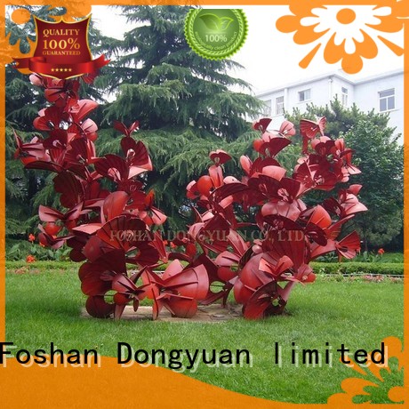 DONGYUAN decorative outdoor metal sculptures animals with good price for plaza