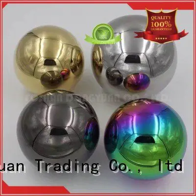 DONGYUAN 2 inch stainless steel balls volleyball rainbow metal