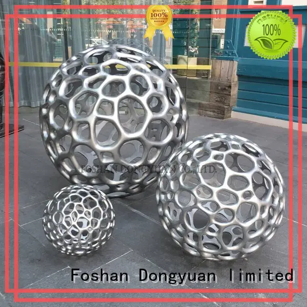 Wholesale outdoor metal sculptures animals ball factory for square