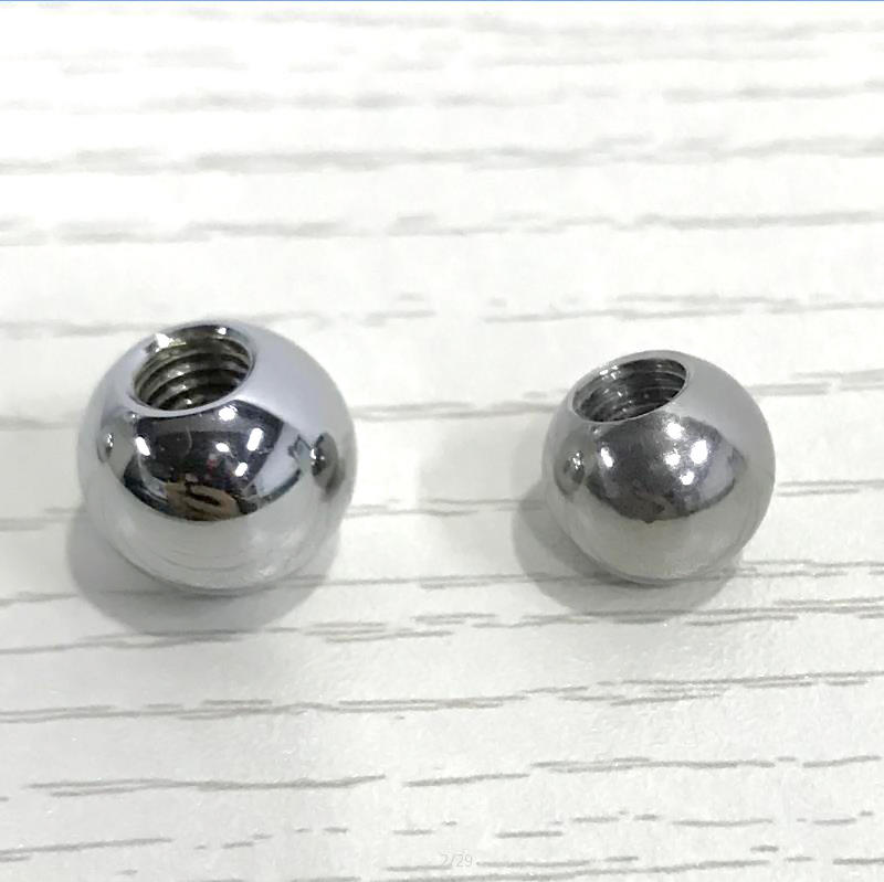 12mm Threaded Stainless Steel Solid Beads/Balls