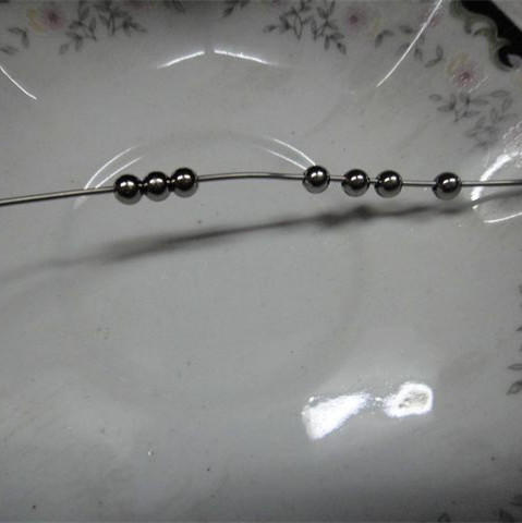 Stainless Steel Bead with Wire