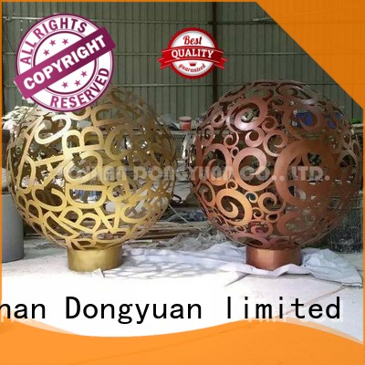 polished large metal art sculptures ball manufacturer for park