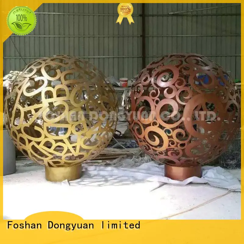 DONGYUAN globe metal tree sculpture company for park